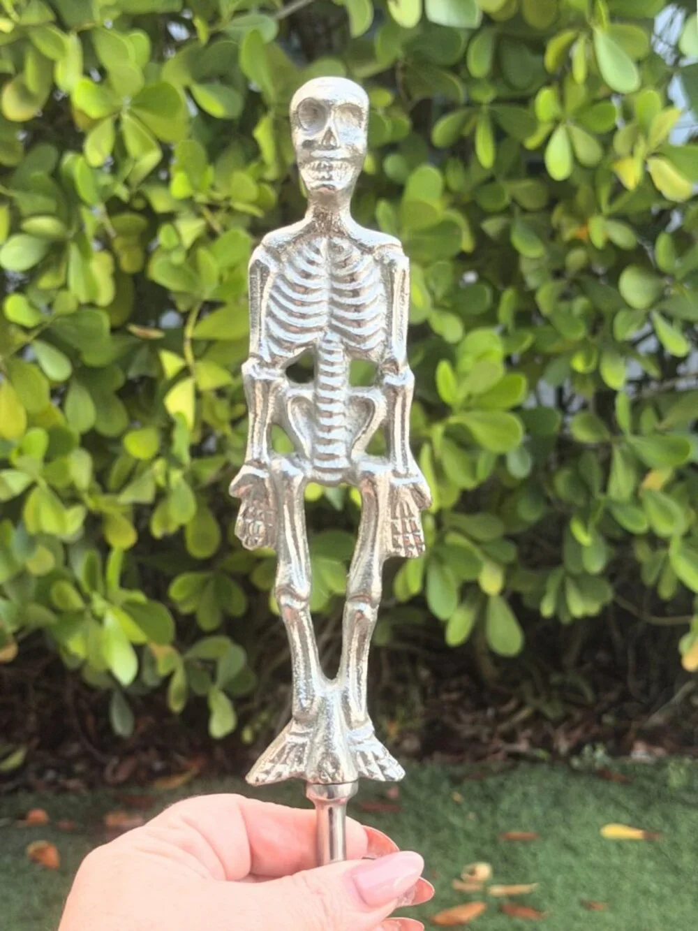 Skeleton Serving Spoon Fork Spooky 2 Piece Salad Servers Halloween Party Heavy